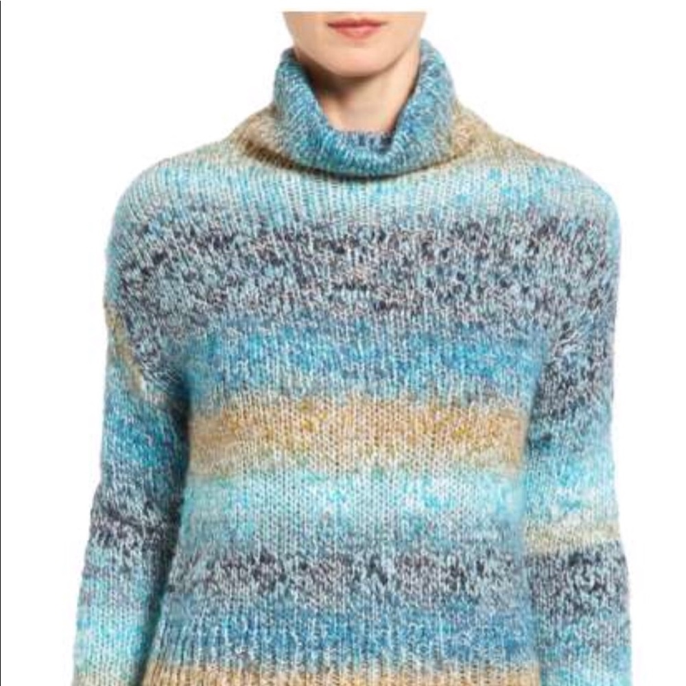 Caslon Relaxed Knit Turtleneck Sweater